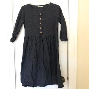 Little Cottonwood Grey Linen Dress - Small